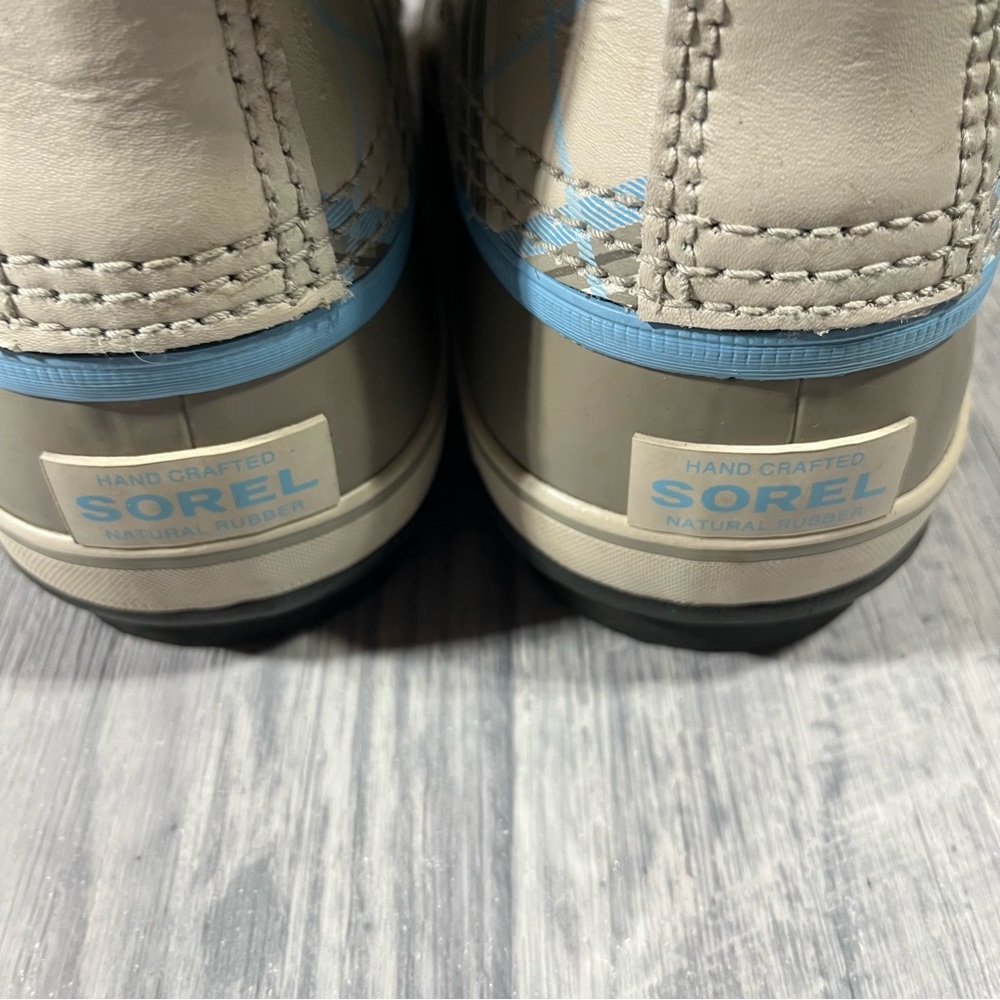 Sorel Grey, Biege, Light Blue and Black Fur-Lined Boots; 8 Women’s - Picture 8 of 12